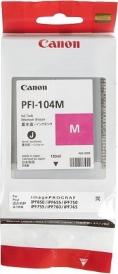 3631B001 Canon PFI-104M Картридж для Canon iPF750, Пурпурный, 130 мл.