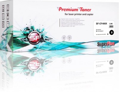 Картридж SuperFine CF400X Black для HP CLJ ColorPro M252/ MFP M277 совместимый, 2 800к.
