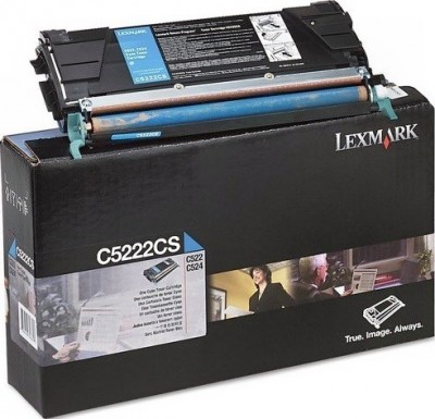 C5222СS оригинальный картридж Lexmark для принтера Lexmark C522n/C524, cyan, 3000 страниц