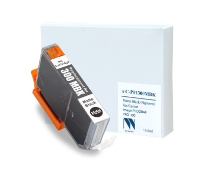 Картридж NV Print C-PFI300MBK для Canon imagePROGRAF PRO-300, матовый черный