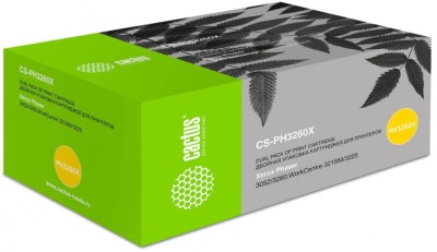 Картридж Cactus 106R02782 (CS-PH3260X) для Xerox Phaser 3052/ 3052NI/ 3260, двойная упаковка, 6000 стр.