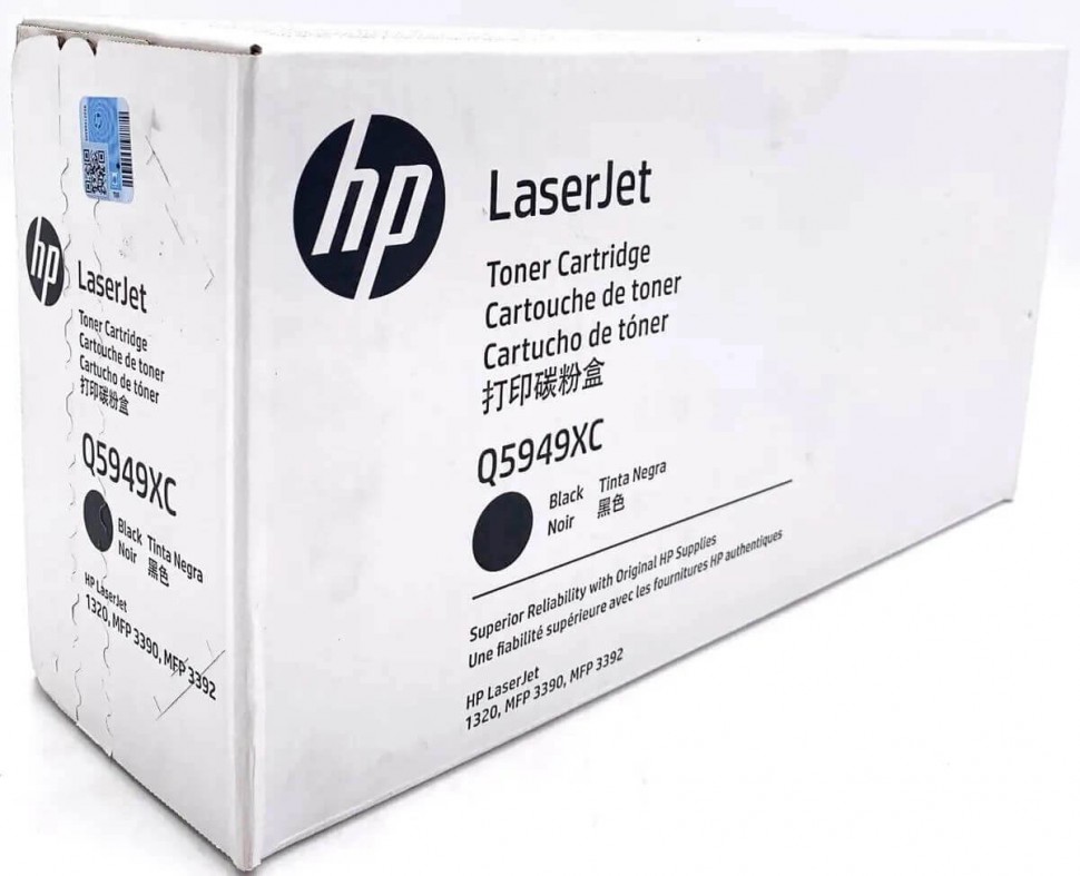 Q5949XC (49X) оригинальный картридж в корпоративной упаковке  HP для принтера HP LaserJet 1320/ 1320n/ 1320nt/ 1320nw/ 3390/ 3392 black, 6000 страниц, (контрактная коробка)