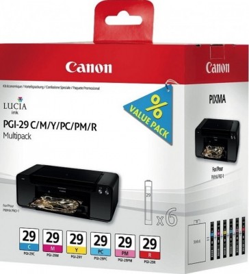 Canon 4873B005 Набор картриджей PGI-29 CMY/PC/PM/R Multi для Canon PIXMA PRO-1