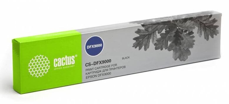 Картридж Cactus S015384 (CS-DFX9000) Black для Epson DFX-9000/ DFX-9100/ DFX-9500, чёрный, 12,7мм х 45м, 9млн