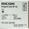 Чернила Ricoh JP-12 (817104) оригинальные для Ricoh Priport JP-3000/ 1210/ 1250/ 1215/ 1255, DX3240/ 3440/ 3243/ 3443, DD3344/ 3324, чёрный, 5*600ml