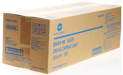 Блок девелопера Konica-Minolta DV-311K/ DV311K/ A0XV-03D/ A0XV03D Black оригинальный для Konica-Minolta bizhub C220/ C280/ C360, чёрный, 570000 страниц