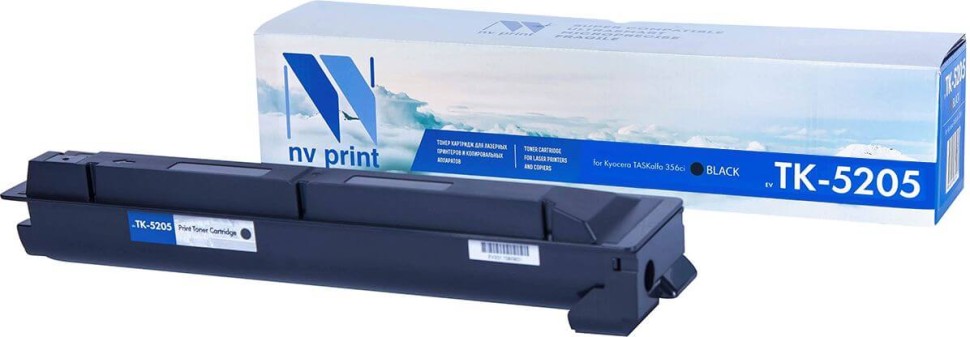 Картридж NV Print TK-5205 Черный для принтеров Kyocera TASKalfa 356ci, 18000 страниц