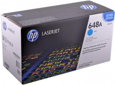 CE261A (648A) оригинальный картридж HP для принтера HP Color LaserJet CP4025/ CP4525 cyan, 11000 страниц, (дефект коробки)