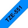 Brother TZE-551 Картридж с лентой (P-Touch, 24мм, Черный на синем)