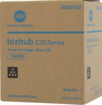 TNP-22K/A0X5152 Тонер-картридж Minolta Bizhub C35/35P type TNP-22K Black 6000 стр (o) A0X5152