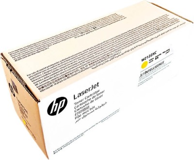 Картридж HP W2122XC (212X) оригинальный в корпоративной упаковке для HP Color LaserJet Enterprise M554/ M555/ M578, жёлтый, 10000 стр. (контрактная коробка)