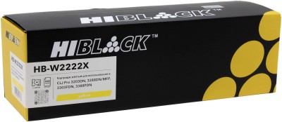 Картридж Hi-Black W2222X (HB-W2222X) Yellow (с чипом) для HP Color LaserJet Pro 3203/ 3288/ MFP 3303/ 3388, жёлтый, увеличенный, 2500 стр.