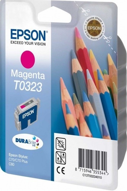 Картридж Epson C13T03234010 T0323 16ml пурпурный 420 копий
