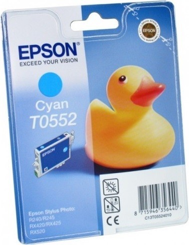 C13T05524010 Картридж Epson T0552 для Stylus RX520/R240 (cyan) (cons ink)