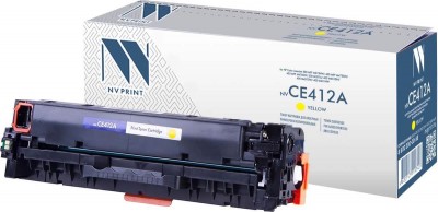 Картридж NV Print CE412A Желтый для принтеров HP LaserJet Color M351a/ M375nw/ M451dn/ M451dw/ M451nw/ M475dn/ M475dw, 2600 страниц