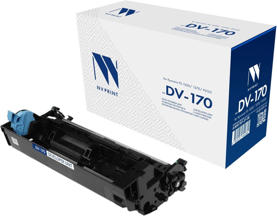 Блок Проявки NV Print DV-170 (NV-DV-170) для принтеров Kyocera FS-1320/ 1370/ P2135, 100000 страниц