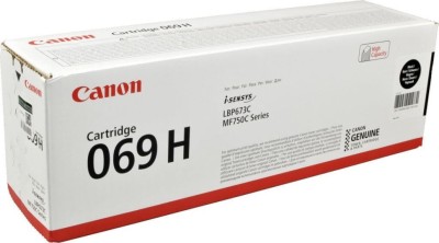 Картридж Canon 069HBk 5098C002 оригинальный для Canon i-SENSYS LBP673/ MF750 Series, чёрный, увеличенный, 7600 стр.