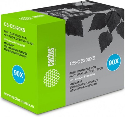 Cactus CE390X Картридж (CS-CE390XS) для HP LaserJet M4555MFP, черный, 24 000 стр.