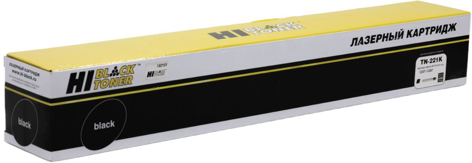 Тонер-картридж Hi-Black (HB-TN-221K) (без чипа) для Konica-Minolta bizhub C227/ 287, Black, 24K