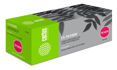 TK-580K Картридж Cactus CS-TK580K для Kyocera FS-C5150DN черный (3 500 стр.)