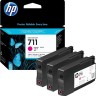 Картридж HP №711 (CZ135A) Magenta оригинальный для Designjet T120/T520, пурпурный, 3 шт. в упак.