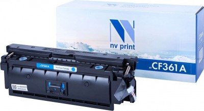 Картридж NV Print CF361A Голубой для принтеров HP LaserJet Color M552dn/ M553dn/ M553n/ M553x/ M577dn/ M577f/ M577c, 5000 страниц