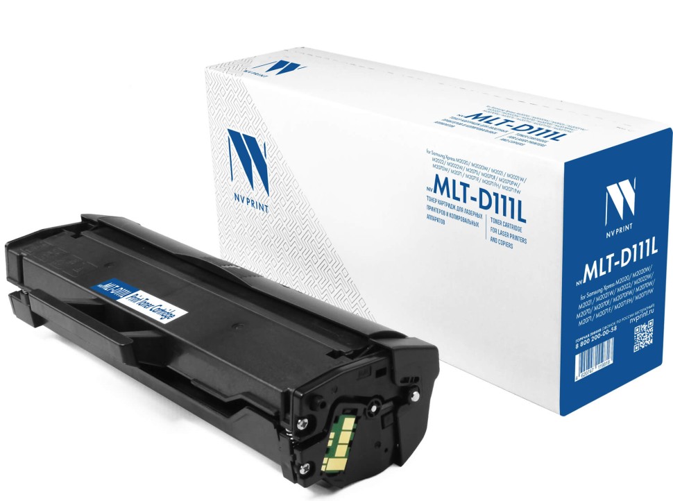 Картридж NV Print MLT-D111L для принтеров Samsung Xpress M2020/ M2020W/ M2070/ M2070W/ M2070FW, 1800 страниц