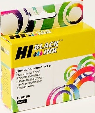 Картридж Hi-Black (HB-T0481) для Epson Stylus Photo R200/ R300/ RX500/ RX600, Bk