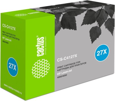 Cactus C4127X Картридж (CS-C4127X) для принтеров HP LaserJet 4000/ 4000N/ 4000T/ 4000TN/ 4050/ 4050N/ 4050T/ 4050TN