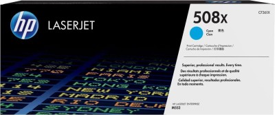 CF361X (508X) оригинальный картридж HP Cyan для принтера HP Color LaserJet Enterprise M552dn/ M553dn/ M553n/ M553x, 9500 страниц