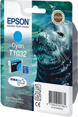 C13T10324A10 Картридж Epson T1032 для T40W/TX600FW (синий) (cons ink)