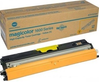 Konica-Minolta A0V306H Тонер-картридж, Yellow {mc1600W/1650EN/1680MF/1690MF, (2500стр.)}