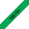 Brother TZE-721 Картридж  для термопринтера P-Touch с лентой 9 мм  черный на зеленом 