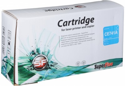 Картридж SuperFine CE741A (307A) Cyan для HP Color LaserJet CP5220, CP5225 голубой 7300 копий совместимый