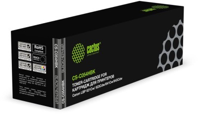 Картридж Cactus 054HBK (CS-C054HBK) Black для Canon LBP 621Cw/ 623Cdw/ 641Cw/ 643Cdw, чёрный, увеличенный, 3100 стр.