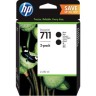 Картридж HP №711 (P2V31A) Black оригинальный для DJ T120/T520, черный, 2*80 мл