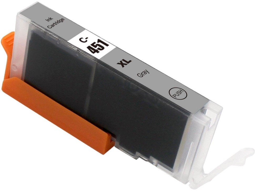 Картридж NV Print CLI-451XL (NV-6476B001) Gray для Canon Pixma iP8740/ MG6340/ MG7140/ MG7540, серый, 12мл