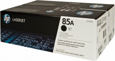 CE285AD/ CE285AF (85A) оригинальный картридж HP для принтера HP LaserJet Pro P1102/ 1104/ 1106/ 1107/ 1108/ 1109/ M1132/ 1134/ 1136/ 1137/ 1138/ 1139/ 1212/ 1213/ 1214/ 1216/ 1217/ 1248, двойная упаковка 2*1600 страниц, (дефект коробки)
