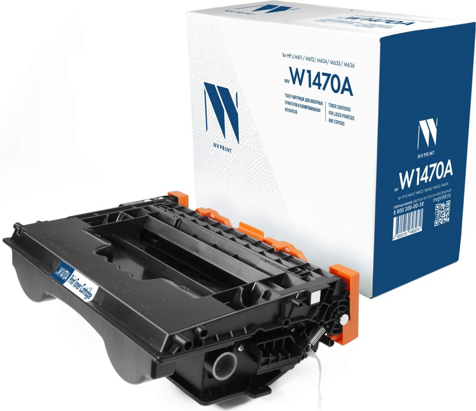 Картридж NV Print W1470A (NV-W1470A) для HP LaserJet Enterprise M610dn/ 611dn/ 612dn/ MFP M634/ 635, чёрный, 10500 стр.