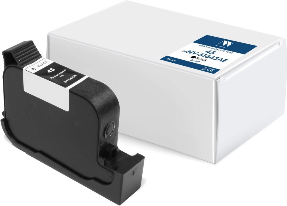 Картридж NV Print №45 (NV-51645AE) Black для HP Photosmart P1000/ P1100/ 1315/ 1115, чёрный, 44мл
