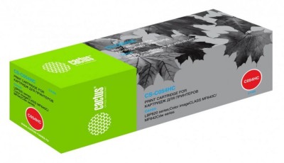 Картридж Cactus 054HC (CS-C054HC) Cyan для Canon LBP 621Cw/ 623Cdw/ 641Cw/ 643Cdw, голубой, увеличенный, 2300 стр.