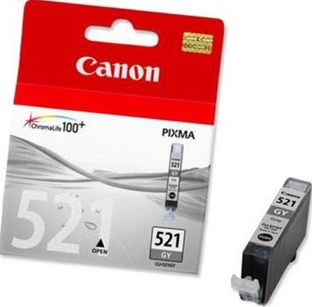 2937B004 Canon CLI-521GY Картридж для Pixma iP3600/4600/620/630980, Серый, 1395стр.