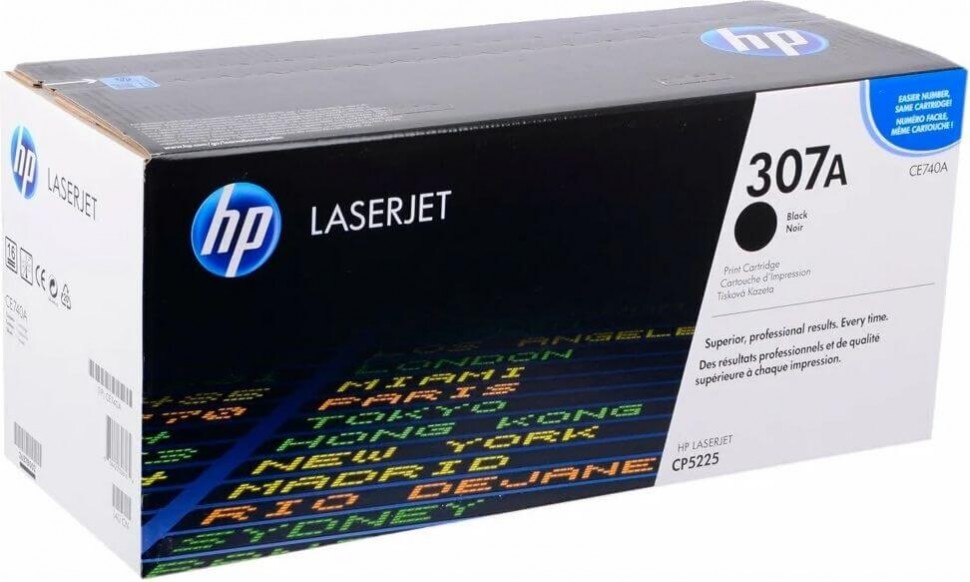 CE740A (307A) оригинальный картридж HP для принтера HP Color LaserJet CP5220/ CP5225 black, 7000 страниц
