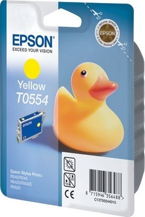 Картридж Epson C13T05544010 T0554 8ml желтый 290 копий в технологической упаковке