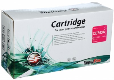 Картридж SuperFine CE743A (307A) Magenta для HP Color LaserJet CP5220, CP5225 пурпурный 7300 копий совместимый