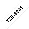 Brother TZE-S241 Картридж с лентой (P-Touch, 18мм, Черный на белом)