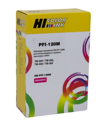 Картридж Hi-Black (HB-PFI-120M) для Canon TM-200/205/300/305, Magenta