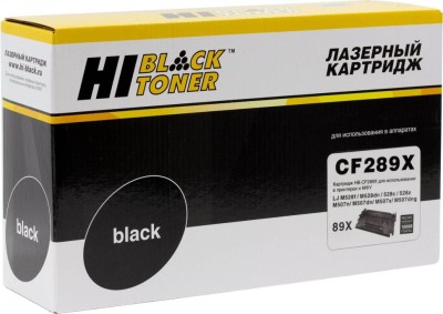 Картридж Hi-Black (HB-CF289X) для HP LJ Enterprise M507dn/M507x/Flow M528z/MFP, 10K (с чипом)