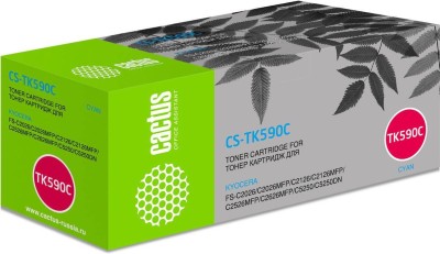 TK-590С Картридж Cactus CS-TK590C для Kyocera FS-C2026MFP/C2126MFP/C2526MFP/C2626MFP/C5250DN голубой (5 000 стр.)