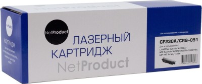 Картридж NetProduct (N-CF230A/051) (с чипом) для HP LJ Pro M203/MFP M227, Canon LBP162dw/ MF 264dw/ 267dw, 1,6к